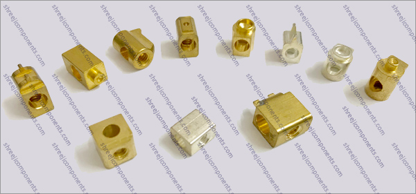 Brass switchgear switches contacts Terminal parts, brass terminal connectors
